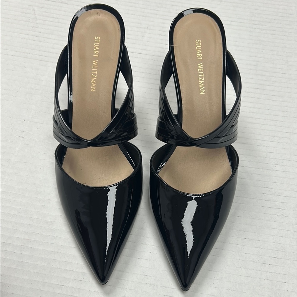 Stuart Weitzman Black Patent Leather Women's Shoes